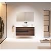 VISOBATH Mobile da bagno sotto lavabo VISOBATH Vision noce laminato opaco L 120 x H 55 x P 45 cm 2 cassetti, lavabo posizionabile centralmente non incluso