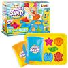 CRAZE Magic Sand Sea Adventures 600 g Set di sabbia cinetica Sabbia magica colorata con stampi e custodia Giochi creativi per bambini Sabbia cinetica per bambini 28605