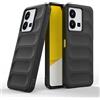 SEAHAI Cover per Vivo Y35 / Vivo Y22s / Vivo Y22, [Design dell'airbag] Robusto Custodia Sottile Protettiva, Silicone Morbido + TPU Bumper Case Antiurto Anti-Caduta Cover - Nero