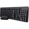 Trust Bundle Tastiera Qwerty Wireless Silenziosa + Mouse colore Nero - ODY II 25019