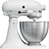 KitchenAid 5K45SSEWH Sbattitore con base 275 W Metallico, Bianco