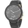 Nine West - Orologio da polso da donna, con cinturino in gomma, Nero