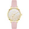 Nine West - Orologio da polso da donna, Rosa Chiaro/Oro