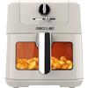 Cecotec Friggitrice ad Aria Cecofry Antique 5000 Window. Air Fryer 1500 W, Digitale, Capacità 5,5 L con Finestra, Tecnologia PerfectCook, Design Retrò, Termostato Regolabile Fino 60-200 ºc