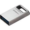 Kingston DataTraveler Micro Drive Flash USBe 256GB 200MB/s Metallo USB 3.2 Gen 1 - DTMC3G2/256GB
