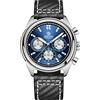 BENYAR Orologio Uomo Casual Cinturino in pelle Cronografo Uomo Impermeabile Luminosi Design Analogico Al quarzo Orologi da Polso Elegante Argento Sportivo