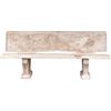 Artistica Mediterranea Panchina da esterni in cemento decorato 130 cm mod. Finto pietra