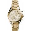 Michael Kors Bradshaw orologio al quarzo cronografo con cinturino in acciaio inossidabile dorato da donna MK5798
