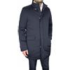 VEQUÈ Giubbotto Uomo Invernale Sartoriale Lungo Giacca Zip Tasche Casual Impermeabile Elegante (IT, Numero, 52, Regular, Regular, Blu 1)