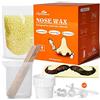 Lifestance Ceretta Naso Kit per Uomo-Ceretta per Naso Depilazione Kit con 80g Cera Naso-Veloce,facile,indolore Kit di Cera per Naso(15-20 Volte di Utilizzo)