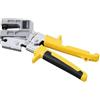 Generic Pinza per punzonatura a soffitto in lega di alluminio Pinze per cartongesso Pinze per cartongesso Utensili doppi in metallo Mano per il fissaggio Autoregolabile 10 elettricista metallo metallo