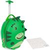 boppi Tiny Trekker Trolley Bagaglio a Mano Per Bambini Con Ruote e Manico Regolabile - Valigia Bagaglio a Mano Rigida Piccola da Cabina Asilo Scuola e Viaggio 17L - Dinosauro