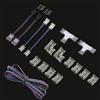 ENQIMAOYI Connettori LED a 4 pin da 10 mm per strisce LED COB RGB inclusi connettori trasparenti senza lacune, connettori tipo L T, connettori di prolunga a doppia estremità, cavo di prolunga da 5 m