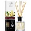 AROMATIKA trust the power of nature Diffusore Profumato Vaniglia 200ml con Bastoncini di Bambù - Olio Essenziale Vaniglia - Fragranza Intensa e Duratura - Aroma Diffuser - Aromaterapia