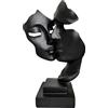 PIGPIGFLY Maschera di Coppia,Statue Decorative,Decorazioni per Ufficio,Figure Decorative, Statuette Decorative Casa, Soggiorno Decorativo Moderno da Appoggiare, Scultura Astratta in Poliresina(Nero)