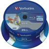 Verbatim 43811 25GB 6x BD-R SL Datalife Inkjet Printable - 25 Pack Spi (Blu-ray)