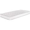 Eurobrico Materasso Singolo 80 x 190 Rigato Lana Ortopedico -Traspirante - Comfort Altezza 16 cm con Lato Invernale ed Estivo