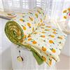 FANSU Copriletto Trapuntato Matrimoniale Singolo Elegante Reversibile Coperta Trapunta Primaverile Estivo Antipolveri Copri Letto per Camera da Letto (200x230cm,Arancione Beige)