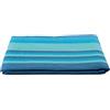 HomeLife Copriletto Matrimoniale Primaverile Estivo In Piquet [260X260] Made In Italy | Coperta Letto Matrimoniale Cotone Jacquard Rigato | Lenzuolo Copriletto Matrimoniale Leggero | 2P Blu