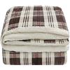 emmevi Coperta Plaid Sherpa Doppio Strato Morbida Matrimoniale Pile Vellutato Mod. TRAPUNTA AGNELLATA (E)