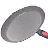 Nice Cooker Roc-Tec® - Padella ovale per pesci *38 cm* particelle di pietra vere. Antiaderente - tutti i fuochi inclusi induzione + forno. Con manico rimovibile