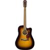 Fender CD-140SCE Chitarra Elettroacustica Dreadnought, Sunburst, Custodia Rigida Inclusa, Manico Confortevole, Suono Ricco, Include Lezioni Virtuali Gratuite
