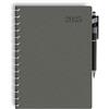 ICE TOYS agenda 14 mesi formato A5 con la penna touch screen adatto per ufficio regalo natalizio e ogni feste (Grigio, A5)
