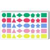 TownStix 3000 Pezzi, 20mm - Bollini Adesivi Colorati, Forme Geometriche Adesive | 8 Forme, 5 Colori