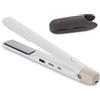MEDION HS2 Piastra cordless con display (indicatore di temperatura e batteria, 5 impostazioni di calore regolabili, piastre riscaldanti flessibili in ceramica/tourmalina con sensore di temperatura