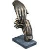 Casablanca modernes Design Casablanca - Scultura decorativa con ciondolo a forma di mano, in poliresina, idea regalo e decorazione, altezza 21 cm