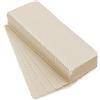 Whaline Strisce di cera in tessuto naturale in mussola di grandi dimensioni, strisce di cotone pre-tagliate, per la rimozione dei peli del corpo, viso, donne, uomini, braccia, 100 pezzi, 6.8x19.9 cm