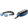 ARENA GAFAS COBRA CORE SWIPE MIRROR BLUE/WHITE - T: UNI & Astuccio per Occhialini da Nuoto, Custodia Occhialini, Astuccio Rigido, Goggle Case, Colore Nero