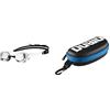 ARENA Cobra Ultra Swipe Mr, Occhialini Unisex Adulto, Silver-White, Tu & Goggle Case, Astuccio Per Occhialini Unisex Adulto, Nero (Black/White/Royal), Taglia Unica