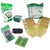 Gecasa 6 Sacchetti in Carta Profumini e Filtri per Folletto Vorwerk Kobold vk130 vk131 Made in Italy (Classica Pino, 6 Sacchetti 1 Carboni 1 Hepa)