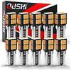 OUSHI Lampadina W5W T10 LED, 12V 3000K Giallo Ambra 194 168 2825 LED Lampadine Per Auto Luce Interiore Posizine e Targa e Parcheggio Lampadine Tettuccio Lampadine di Ricambio(10Pcs)