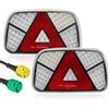 SPARKMOTO 2 x Fanali Posteriori LED Rimorchio Omologati 7 Funzioni, 12V Luci Posteriore Rimorchio Agricolo Con Connettore, Fanale Posteriore Rimorchio LED