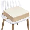 courti Cuscino per seggiolone portatile, lavabile, con fibbia di sicurezza, per pasti e viaggi, in bambù, per bambini, taglia piccola (beige)