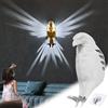 DAZZTIME Bald Eagle Wall Light,Lampada da Parete Con Gufo,Lampada da Parete a LED con Animali 3D,Lampada da Parete con Aquila Calva,Lampada da Parete con Statua di Animale Stampata In 3D