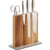 Praknu Ceppo Coltelli da Cucina Magnetico - Portacoltelli in Legno di Acacia FSC® - Porta Coltelli Cucina Magnetico Extra Forte - Ceppo Coltelli Vuoto - Calamita Coltelli Cucina