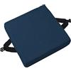 EN AyuL Cuscino per sedia, tappetino antiscivolo, con fibbia quadrata, per giardino, ufficio, scuola, patio, bistrot (30 x 30 x 3 cm, blu navy)