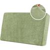 BXFUL Copriseduta Divano Elasticizzato in Ciniglia Fodera per Cuscino ad Alta Elasticità Cuscino per Divano Fodera per mobili Coprisedile per Divano Fodere per Cuscino (Grande 2 Posti,Verde)