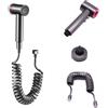 Yxmohala Doccetta a mano per WC regolabile con tubo da 3 m e supporto a cricchetto - spruzzatore manuale per animali domestici e bagno