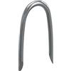 NIMA PARTS 100 rampe in acciaio 2,5 x 12 x 25 mm - Made in Germany - acciaio zincato - Crampe per recinzione, fissaggio recinzione a rete metallica, chiodi, recinzione a U
