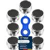 M. ROSENFELD HOME Prodotto Italiano - Aeratore Rubinetto M24 per Cucina e Bagno (7 Pezzi) Premium - Filtrare e Risparmiare Acqua con High-Tech Rompigetto Rubinetto - Flusso d'acqua 5 Liters/m - Anticalcare Filtri