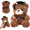 TZQFROCE Orsacchiotto di Peluche - Regalo di Laurea per Ragazze e Ragazzi, Regalo Scolastico, 23 cm