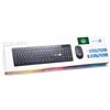 SIMPLETEK - Kit Mouse & Tastiera Nero Wireless 2.4G Layout Arabo | Arabic Keyboard QWERTY Tastierino Numerico e Mouse Ergonomico 3 Tasti Ricevitore USB