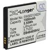 vhbw batteria compatibile con Samsung Galaxy WiFi 3.2 YP-GS1CB, Wonder, Xcover GT-S5690 smartphone cellulare (1500mAh, 3,7V, Li-Ion)