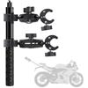 RATSTONE Per Insta 360 x3 Kit Moto,Supporto Per Telecamera Retrattile a Doppio Morsetto,Alluminio Metallo,Regolabile,per Moto/Supporto per Morsetto per Tubo Compatibile per Insta360 X4,X3/X2/One RS/Ace Pro/Ace