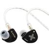 Linsoul SIMGOT EW300 1DD+1Planar+1PZT Hybrid In-Ear Controller, cuffie IEM, cuffie da gioco, auricolari staccabili, cavo OFC argento per audiofilo (Edizione DSP, con microfono)