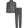 dPois Bambina Abbigliamento Casa Flanella Biancheria da Notte Set di Pigiama di Flanella Caldo Bambino Autunno Inverno Indumenti Notte Pajama Set Sleepwear, 3-16 Anni Grigio Scuro 15-16 Anni